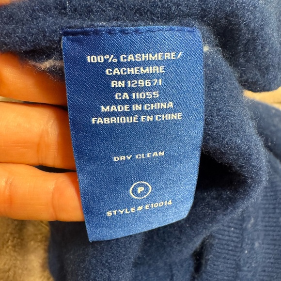 Stylish Blue 100% cashmere Jogger Pants for Women - Picture 4 of 4